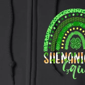 Shenanigans Squad Irish Funny Saint Patricks Day Full Zip Hoodie