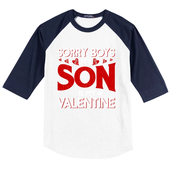 Sorry Son Is My Valentines Day Cool Gift Baseball Sleeve Shirt