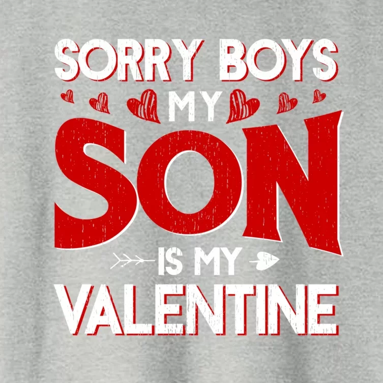 Sorry Son Is My Valentines Day Cool Gift Women's Crop Top Tee