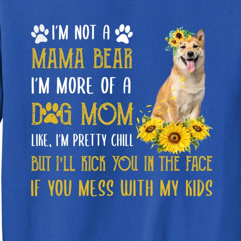 Sunflower Shiba Inu Mom Mothers Day Dog Mom Gift Tall Sweatshirt