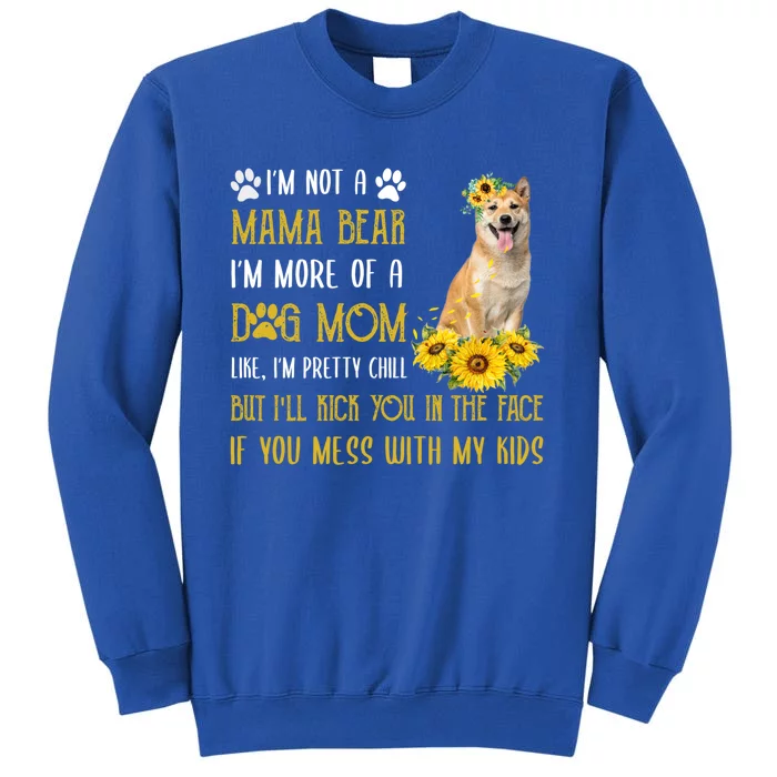 Sunflower Shiba Inu Mom Mothers Day Dog Mom Gift Tall Sweatshirt