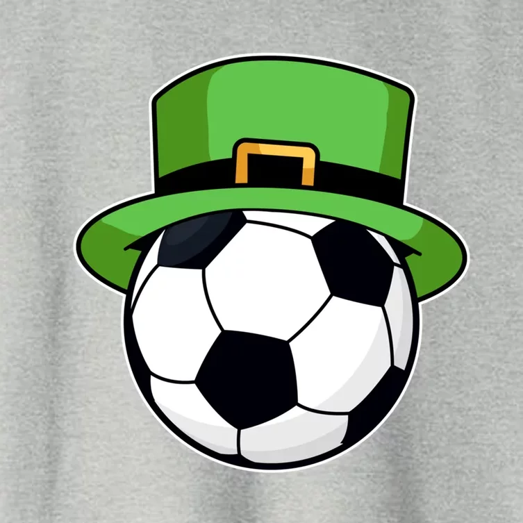 Soccer Sport Irish Shamrock Funny St Patricks Day Meaningful Gift Women's Crop Top Tee