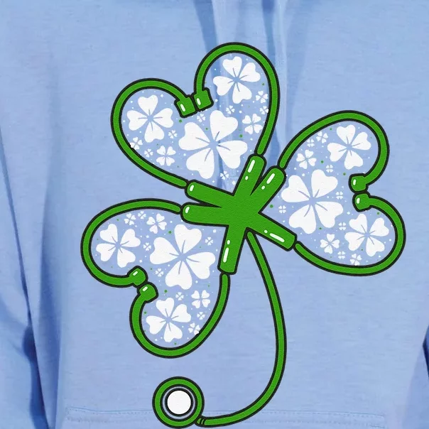 Shamrock Stethoscope Irish Nurse St Patricks Day Lucky Unisex Surf Hoodie