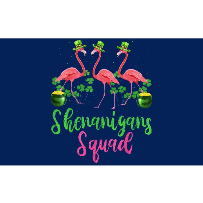 Shenanigan Squad Irish Flamingo Leprechaun St Patrick's Day Bumper Sticker