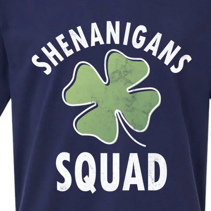 Shenanigans Squad Irish Gift Funny Saint Patricks Day Funny Gift Sueded Cloud Jersey T-Shirt