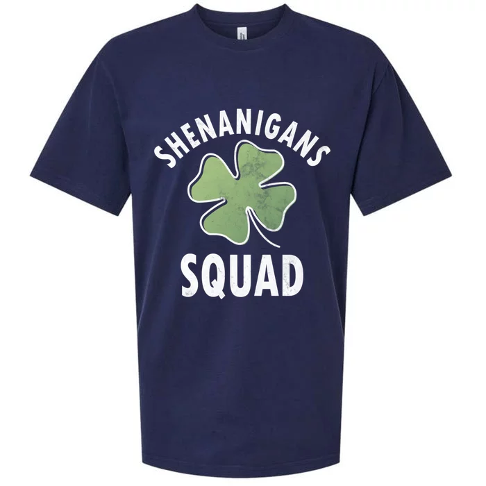 Shenanigans Squad Irish Gift Funny Saint Patricks Day Funny Gift Sueded Cloud Jersey T-Shirt