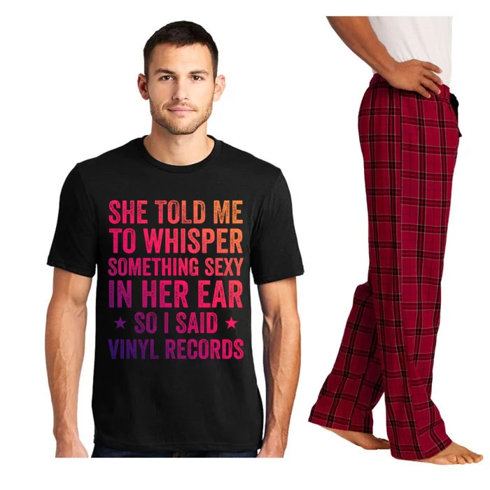 Something Sexy In Her Ear Vinyl Records Funny Lp Gift Pajama Set