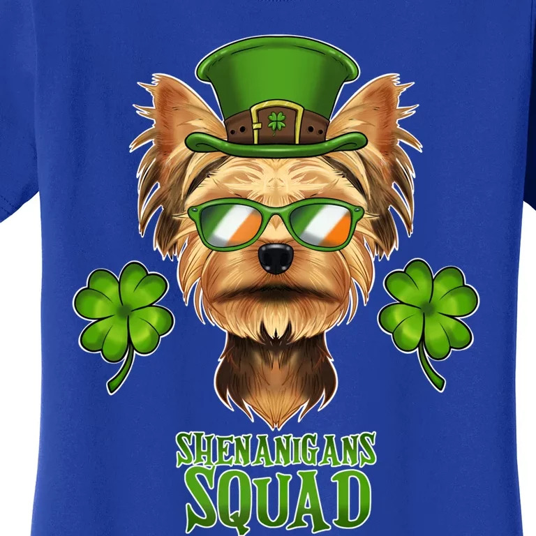 Shenanigans Squad I St Patricks Day Yorkshire Terrier Cool Gift Women's T-Shirt