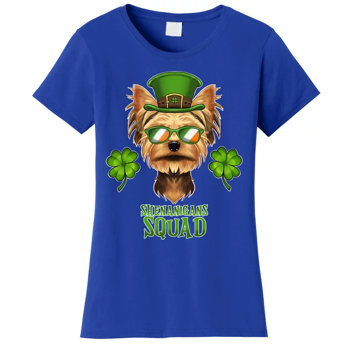 Shenanigans Squad I St Patricks Day Yorkshire Terrier Cool Gift Women's T-Shirt