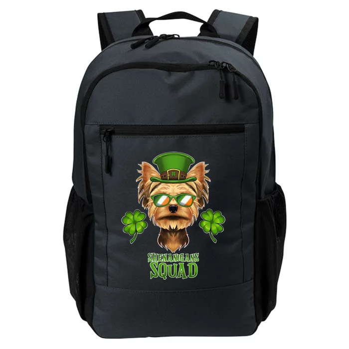 Shenanigans Squad I St Patricks Day Yorkshire Terrier Cool Gift Daily Commute Backpack