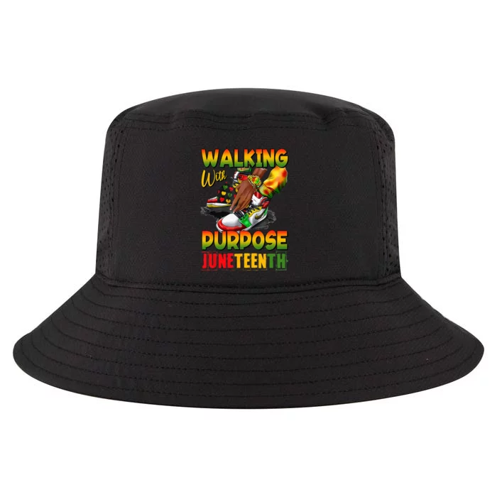 Shoes Steppin' Into Juneteenth Walking With Purpose Cool Comfort Performance Bucket Hat