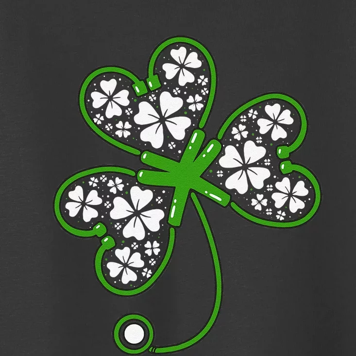 Shamrock Stethoscope Irish Nurse St Patricks Day Lucky Toddler T-Shirt