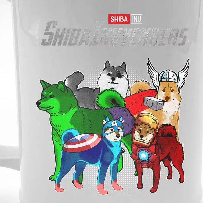 Shibainuvengers Shiba Inu Dog Mothers Day Front & Back Beer Stein