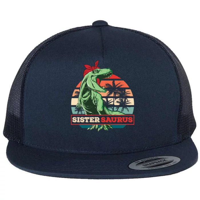 SISTERSAURUS Flat Bill Trucker Hat