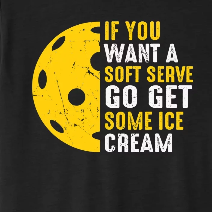 Soft Serve Ice Cream Paddleball Sports Pickleball Player ChromaSoft Performance T-Shirt