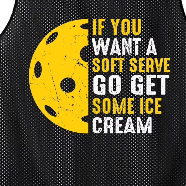 Soft Serve Ice Cream Paddleball Sports Pickleball Player Mesh Reversible Basketball Jersey Tank