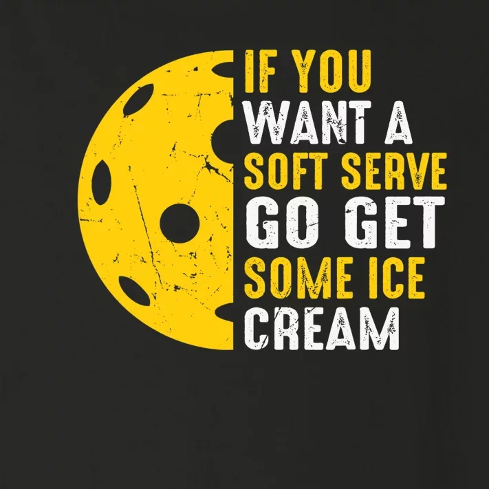 Soft Serve Ice Cream Paddleball Sports Pickleball Player Toddler Long Sleeve Shirt