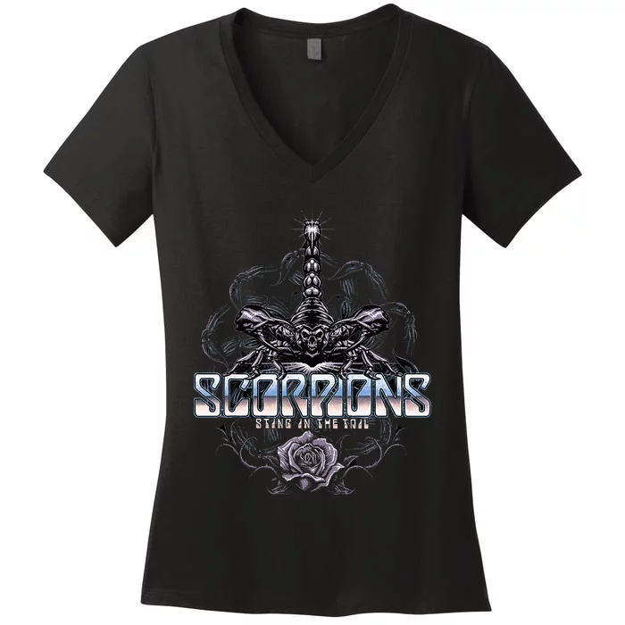 Scorpions Sting In The Tail Women's V-Neck T-Shirt