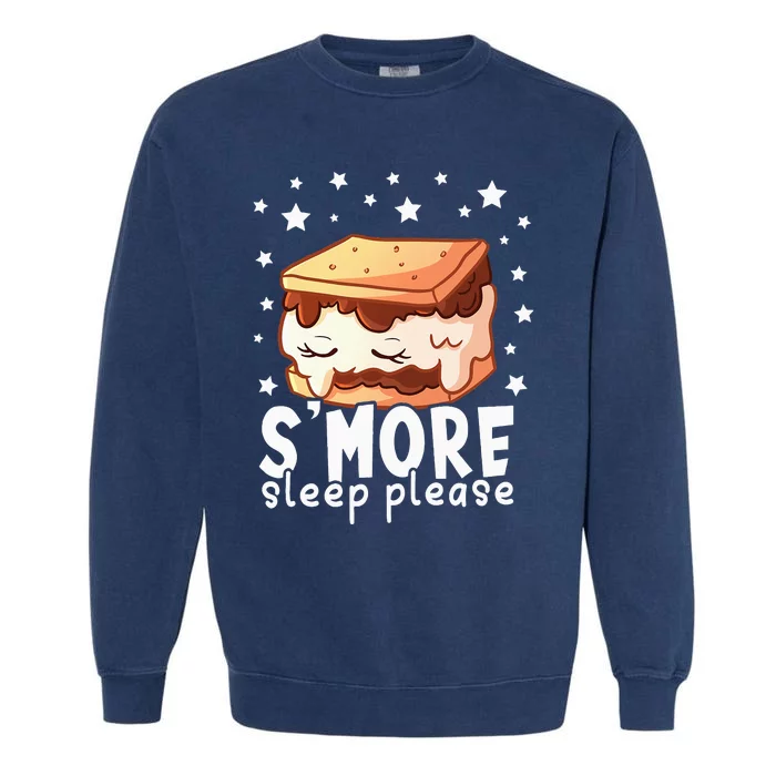 Smore Sleep I Marshmallow Pajamas Forcamping Garment-Dyed Sweatshirt