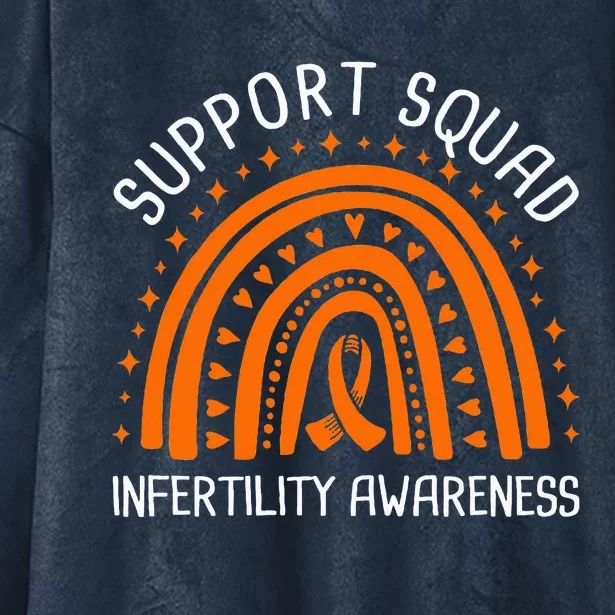 Support Squad Infertility Awareness Hooded Wearable Blanket