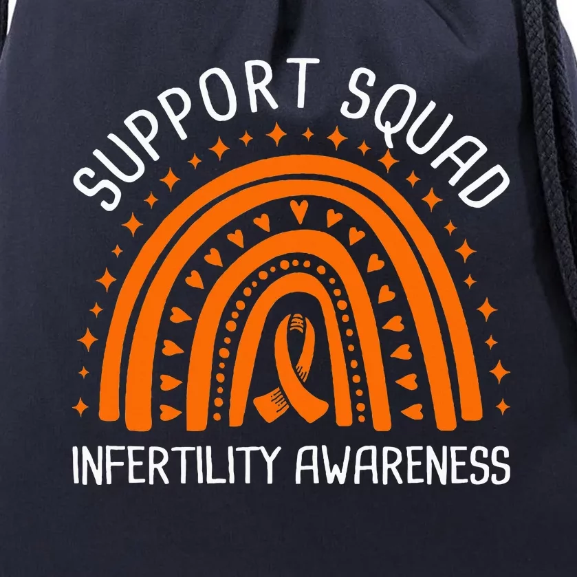 Support Squad Infertility Awareness Drawstring Bag