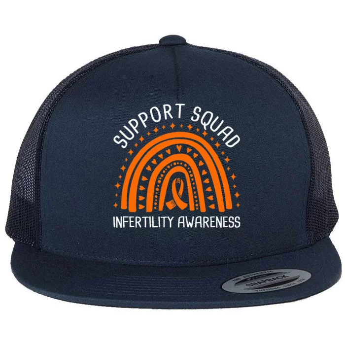 Support Squad Infertility Awareness Flat Bill Trucker Hat