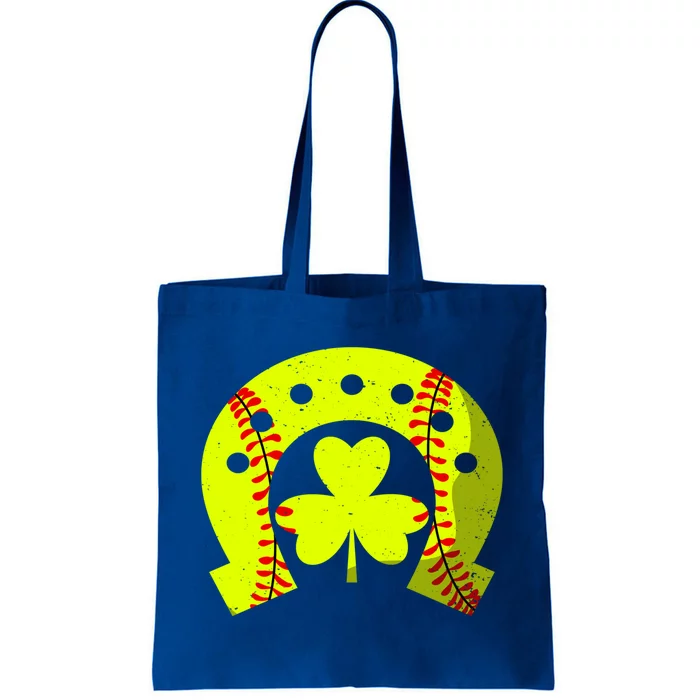 Shamrock Softball Irish Saint Patricks Day Paddys Baseball Gift Tote Bag