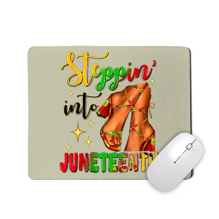 Shoes Steppin' Into Juneteenth Like My Ancestors Mousepad