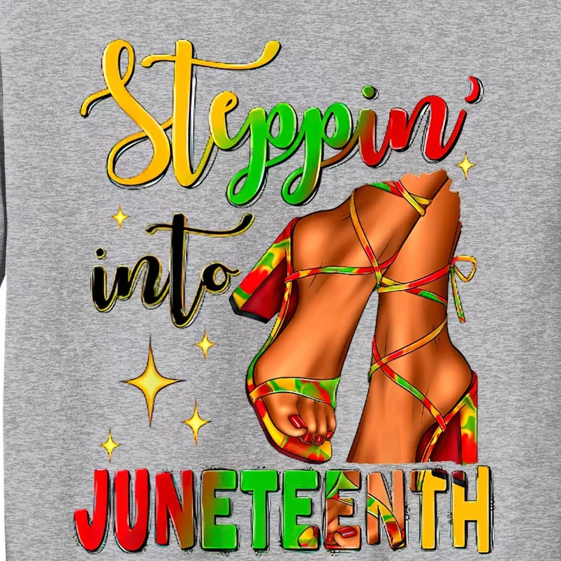 Shoes Steppin' Into Juneteenth Like My Ancestors Sweatshirt