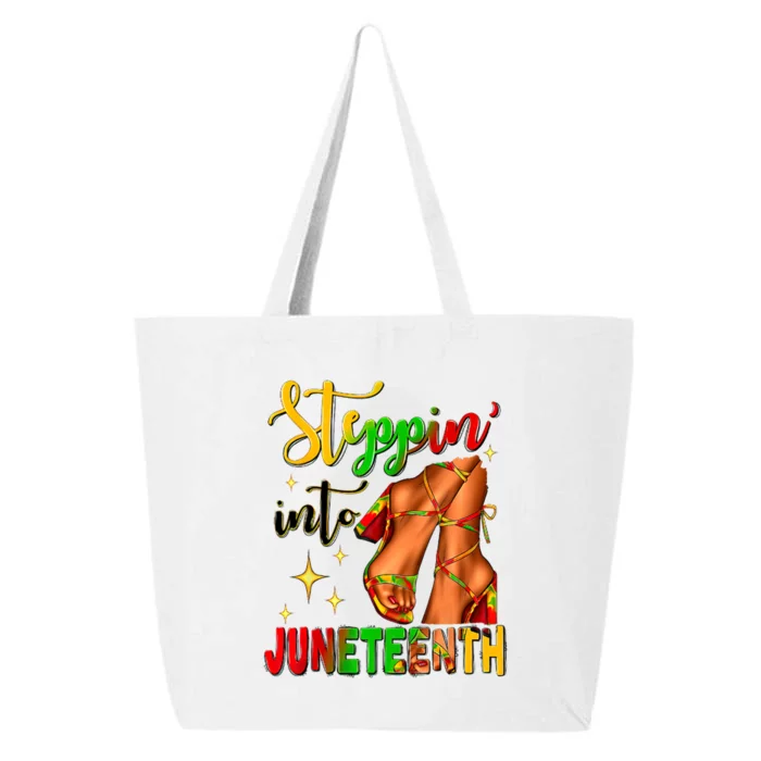 Shoes Steppin' Into Juneteenth Like My Ancestors 25L Jumbo Tote