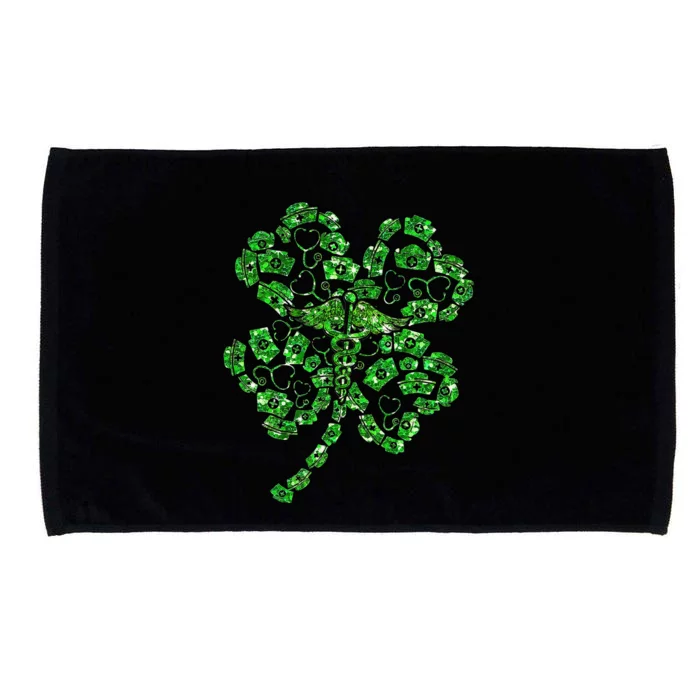 Shamrock Stethoscope Irish Nurse St Patricks Day Lucky Microfiber Hand Towel