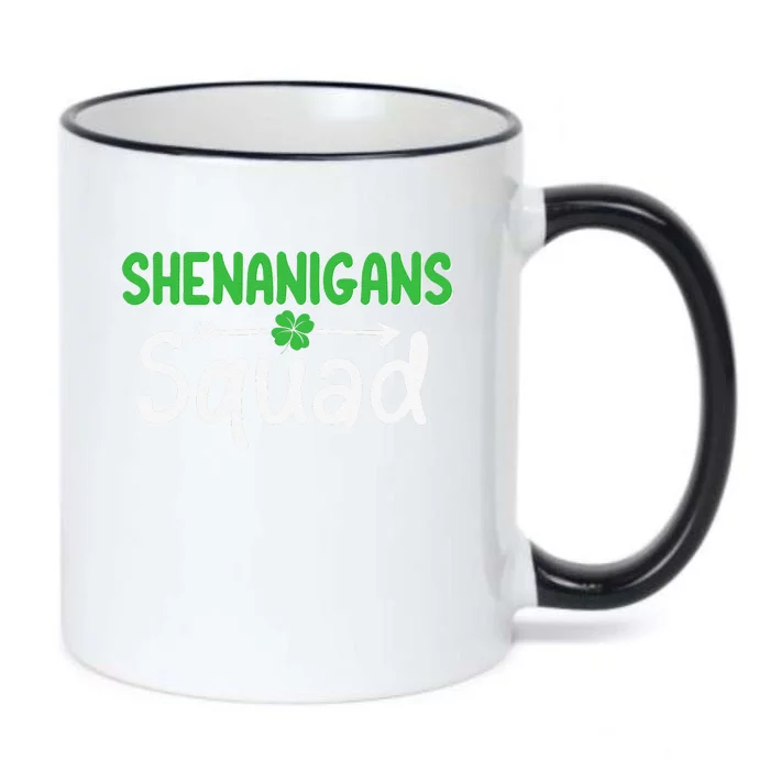 Shenanigans Squad Irish Shamrock Funny Saint Patricks Day Black Color Changing Mug