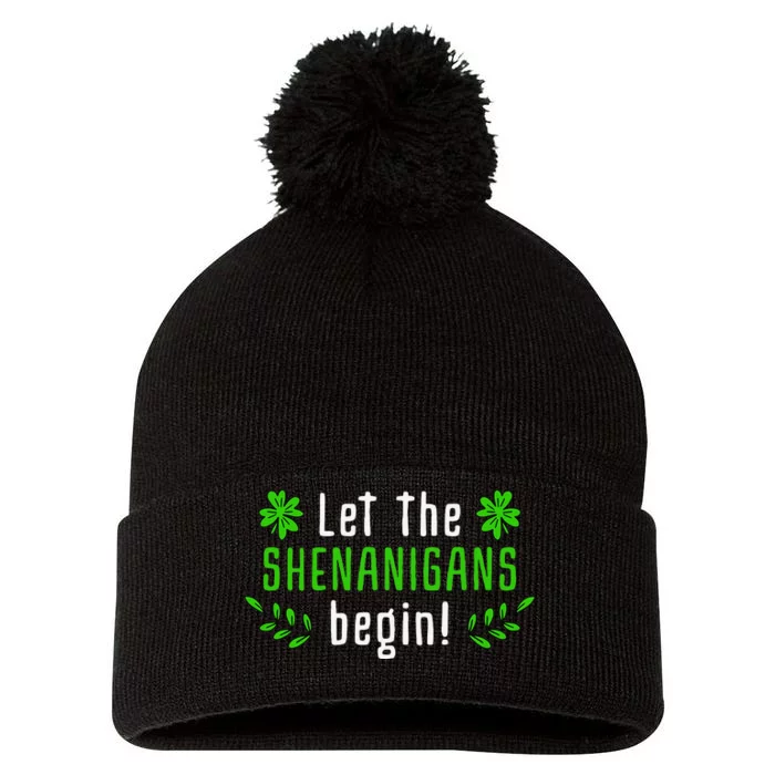 Shenanigans Saint Irish Pats St. Patrick's Day Costume Pom Pom 12in Knit Beanie