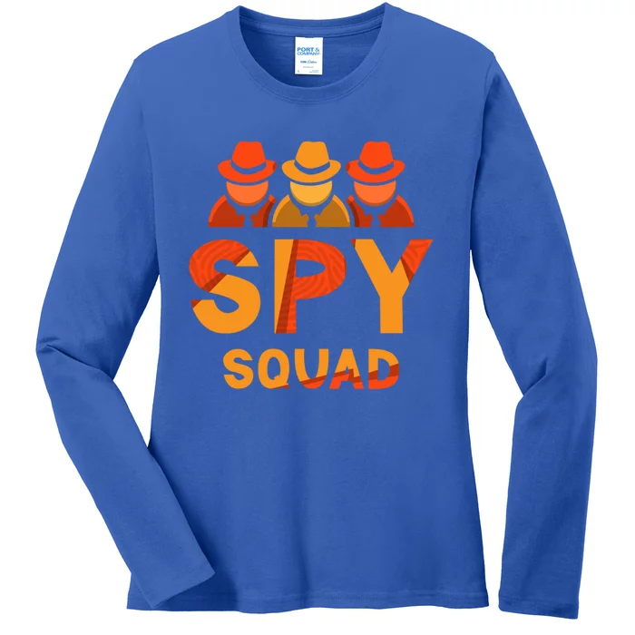 Spy Squad Investigator Private Detective Investigation Funny Gift Ladies Long Sleeve Shirt