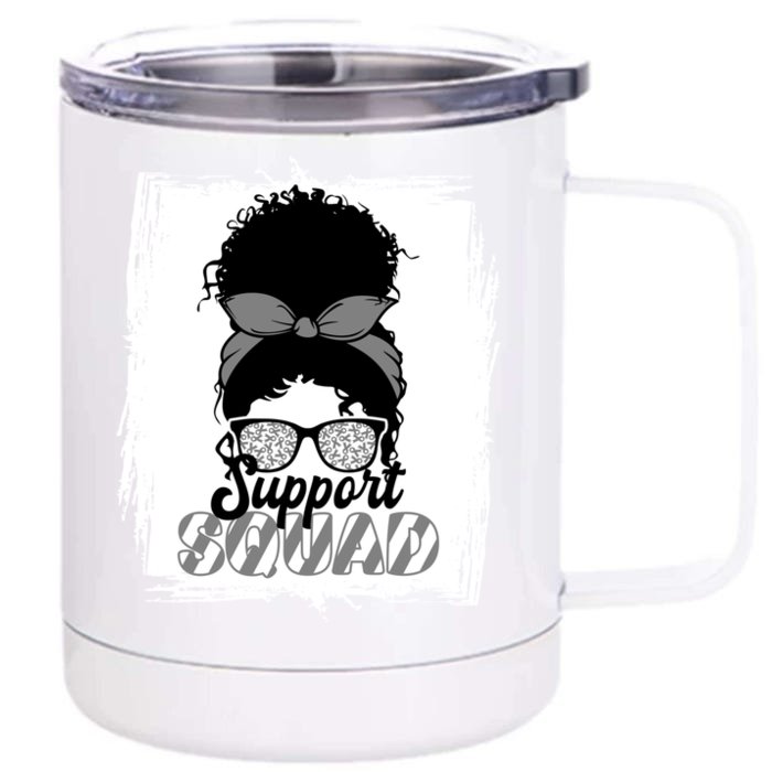 Support Squad I Facial Muscles Paralysis I Bells Palsy Gift Front & Back 12oz Stainless Steel Tumbler Cup