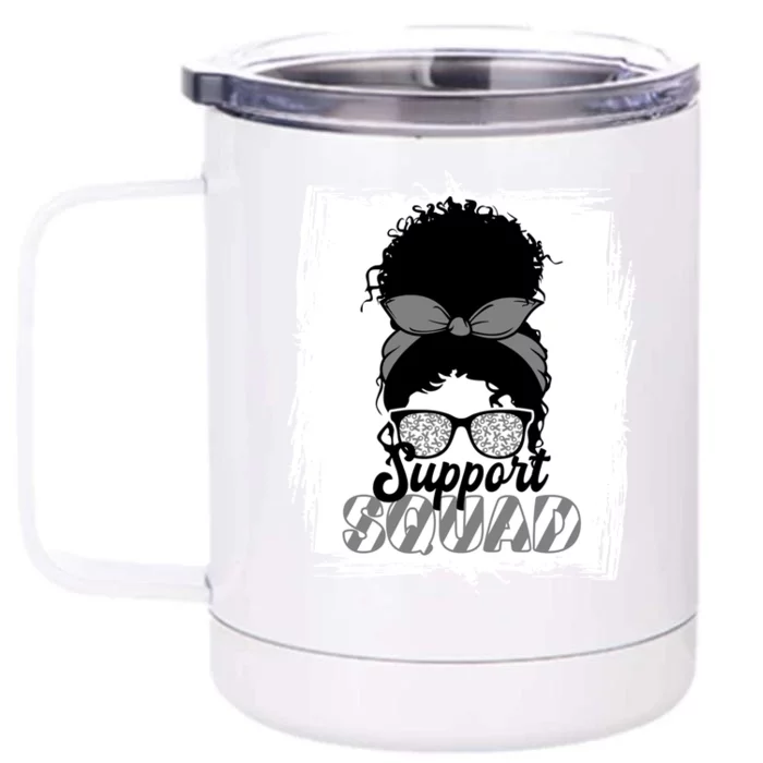 Support Squad I Facial Muscles Paralysis I Bells Palsy Gift Front & Back 12oz Stainless Steel Tumbler Cup