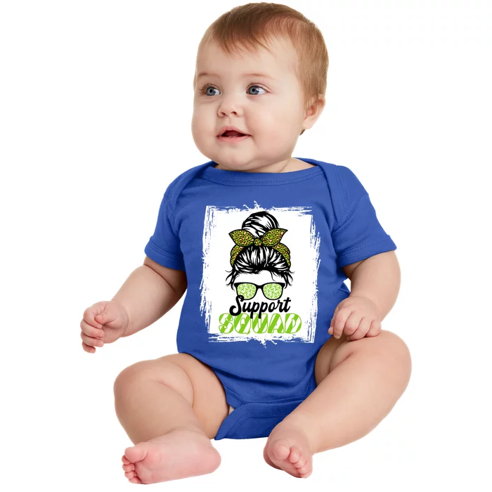 Support Squad I Green Ribbon Cerebral Palsy Awareness Gift Baby Bodysuit