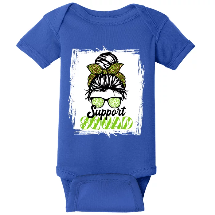 Support Squad I Green Ribbon Cerebral Palsy Awareness Gift Baby Bodysuit