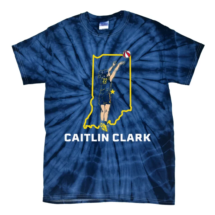 State Star Indiana Basketball Tie-Dye T-Shirt