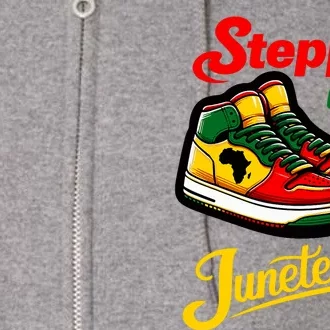 Shoes Steppin Into Juneteenth African American Full Zip Hoodie