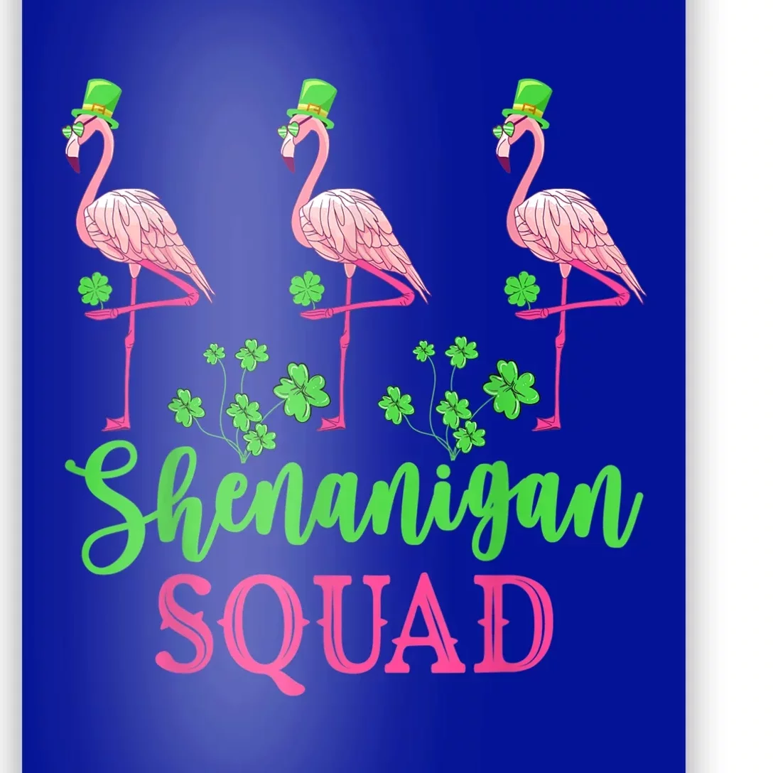 Shenanigan Squad Irish Flamingo Leprechaun St Patrick's Day Poster