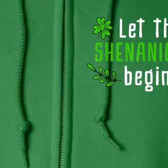 Shenanigans | Saint Irish Pats St. Patrick's Day Costume Full Zip Hoodie