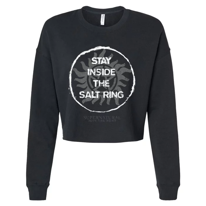 Supernatural Stay Inside The Salt Ring Cropped Pullover Crew