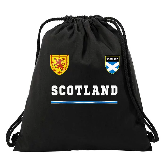 Scotland Sportssoccer Jersey Flag Football Drawstring Bag