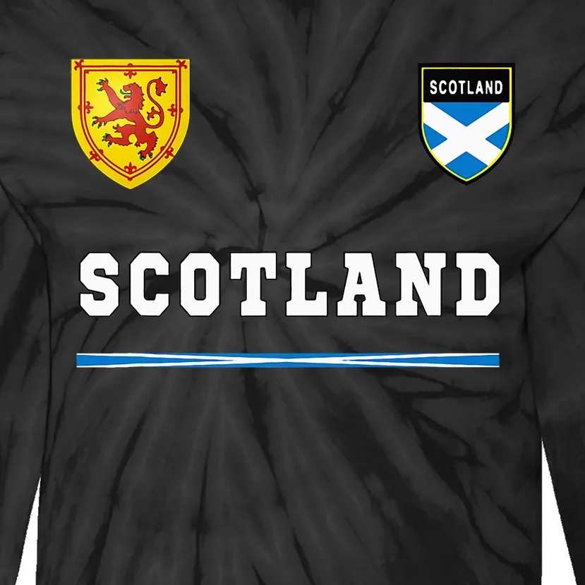 Scotland Sportssoccer Jersey Flag Football Tie-Dye Long Sleeve Shirt