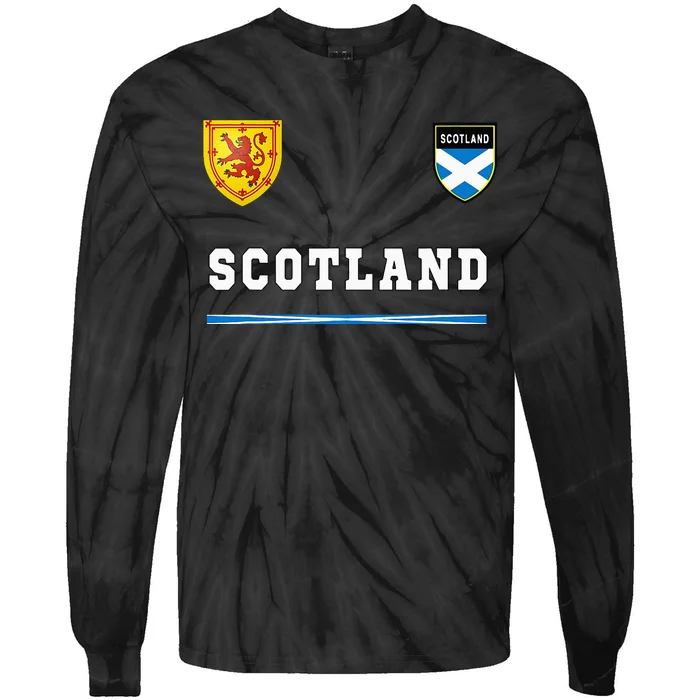 Scotland Sportssoccer Jersey Flag Football Tie-Dye Long Sleeve Shirt