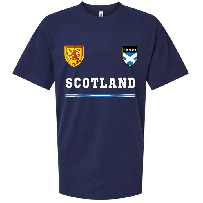 Scotland Sportssoccer Jersey Flag Football Sueded Cloud Jersey T-Shirt