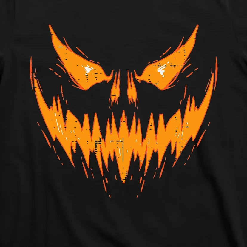 Scary Spooky Jack O Lantern Face Pumpkin Halloween T-Shirt