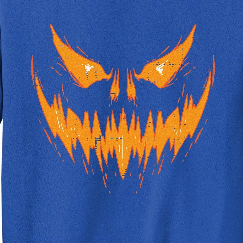 Scary Spooky Jack O Lantern Face Pumpkin Halloween Funny Tall Sweatshirt