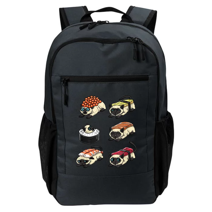 Sushi Siamese Japanese Funny Siamese Feline Cat Lover Gift Daily Commute Backpack